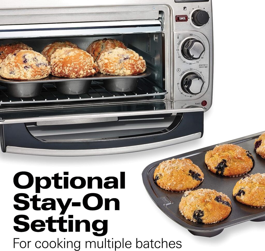 Hamilton Beach 2-in-1 Countertop Toaster Oven and Long Slot 2 Slice Toaster, 60 Minute Timer and Automatic Shut Off, Shade Selector, Stainless Steel (31156) Hamilton Beach 2-in-1 Countertop Toaster Oven and Long Slot 2 Slice Toaster, 60 Minute Timer and Automatic Shut Off, Shade Selector, Stainless Steel (31156)