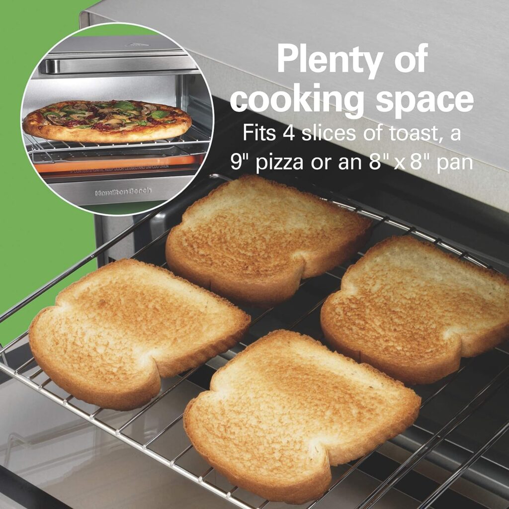 Hamilton Beach Sure-Crisp Toaster Oven Air Fryer Combo, Fits 9” Pizza, 4 Slice Capacity, Powerful Circulation, Auto Shutoff, Stainless Steel (31403) Hamilton Beach Sure-Crisp Toaster Oven Air Fryer Combo, Fits 9” Pizza, 4 Slice Capacity, Powerful Circulation, Auto Shutoff, Stainless Steel (31403)