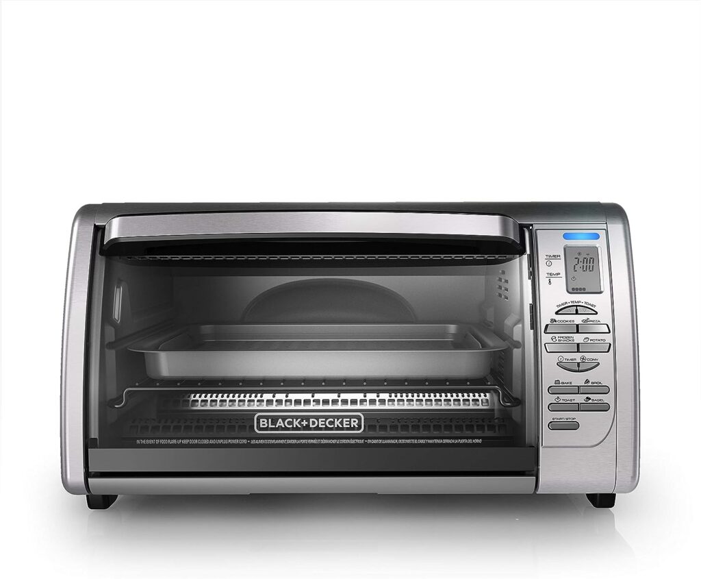 BLACK+DECKER Countertop Convection Toaster Oven, Stainless Steel