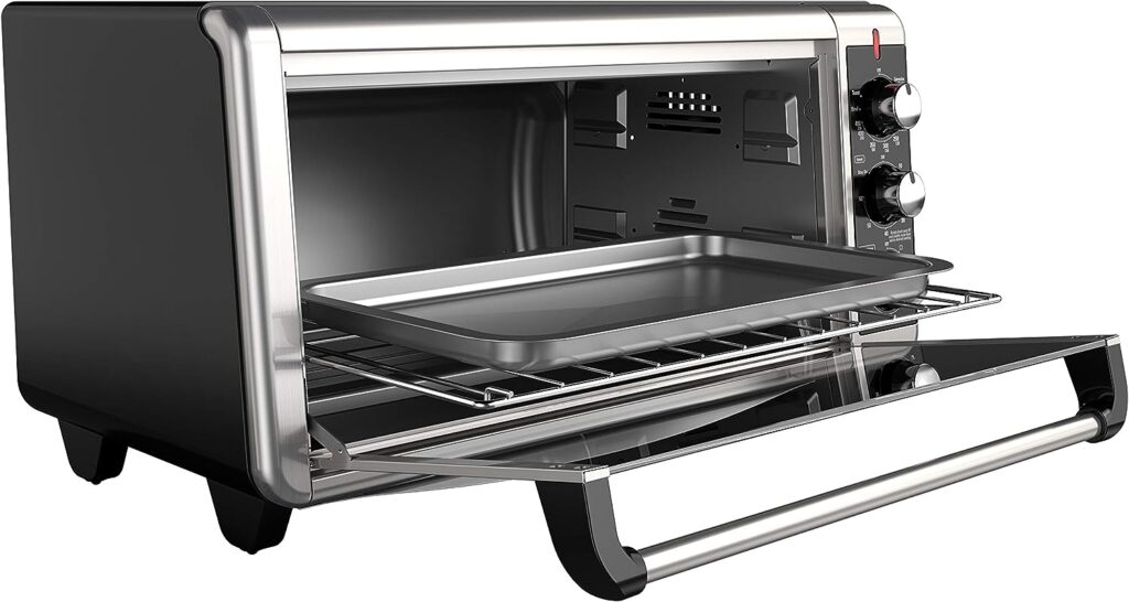 BLACK+DECKER TO3250XSB 8-Slice Extra Wide Convection Countertop Toaster Oven, Includes Bake Pan, Broil Rack Toasting Rack, Stainless Steel/Black BLACK+DECKER TO3250XSB 8-Slice Extra Wide Convection Countertop Toaster Oven, Includes Bake Pan, Broil Rack Toasting Rack, Stainless Steel/Black