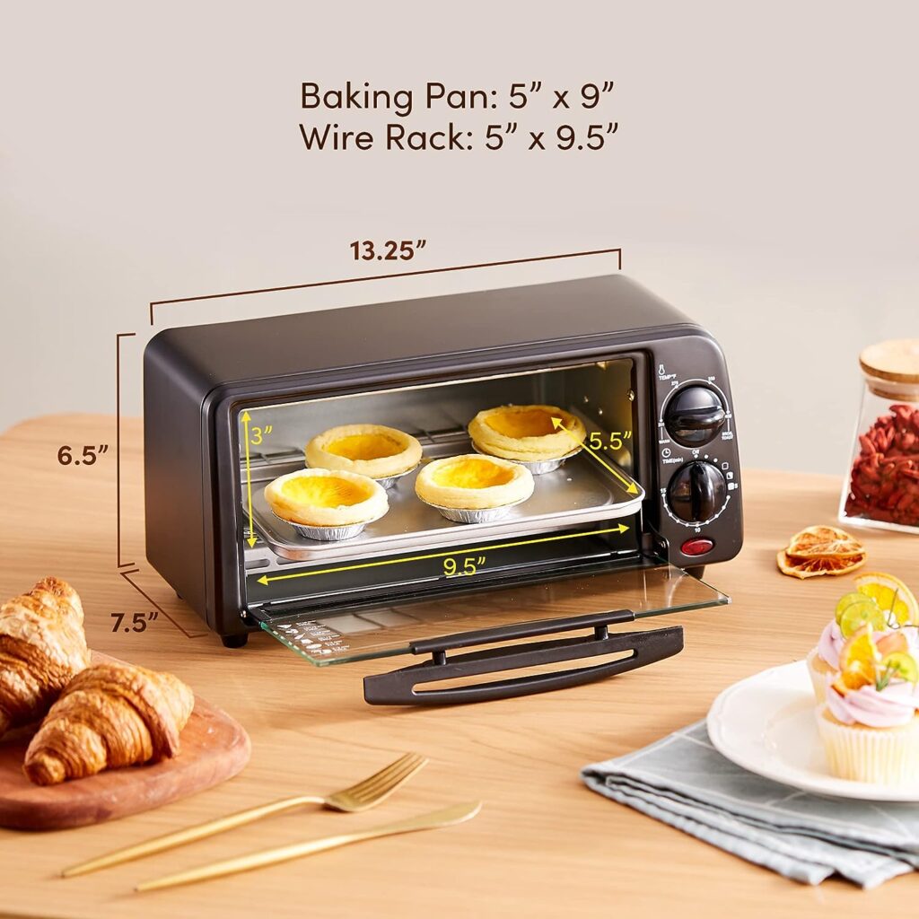 Elite Gourmet ETO236 Personal 2 Slice Countertop Toaster Oven with 15 Minute Timer Includes Pan and Wire Rack, Bake, Broil, Toast, Black Elite Gourmet ETO236 Personal 2 Slice Countertop Toaster Oven with 15 Minute Timer Includes Pan and Wire Rack, Bake, Broil, Toast, Black
