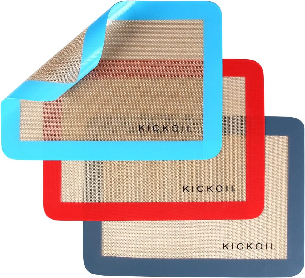 Small Silicone Baking Mats Quarter Sheet Baking Mats Non Stick Silicone Liners, BPA Free, Professional Grade Silicon Baking Sheet for Cookies, Macarons Bread Pastry, Toaster Pad Set of 3 Pack Small Silicone Baking Mats Quarter Sheet Baking Mats Non Stick Silicone Liners, BPA Free, Professional Grade Silicon Baking Sheet for Cookies, Macarons Bread Pastry, Toaster Pad Set of 3 Pack