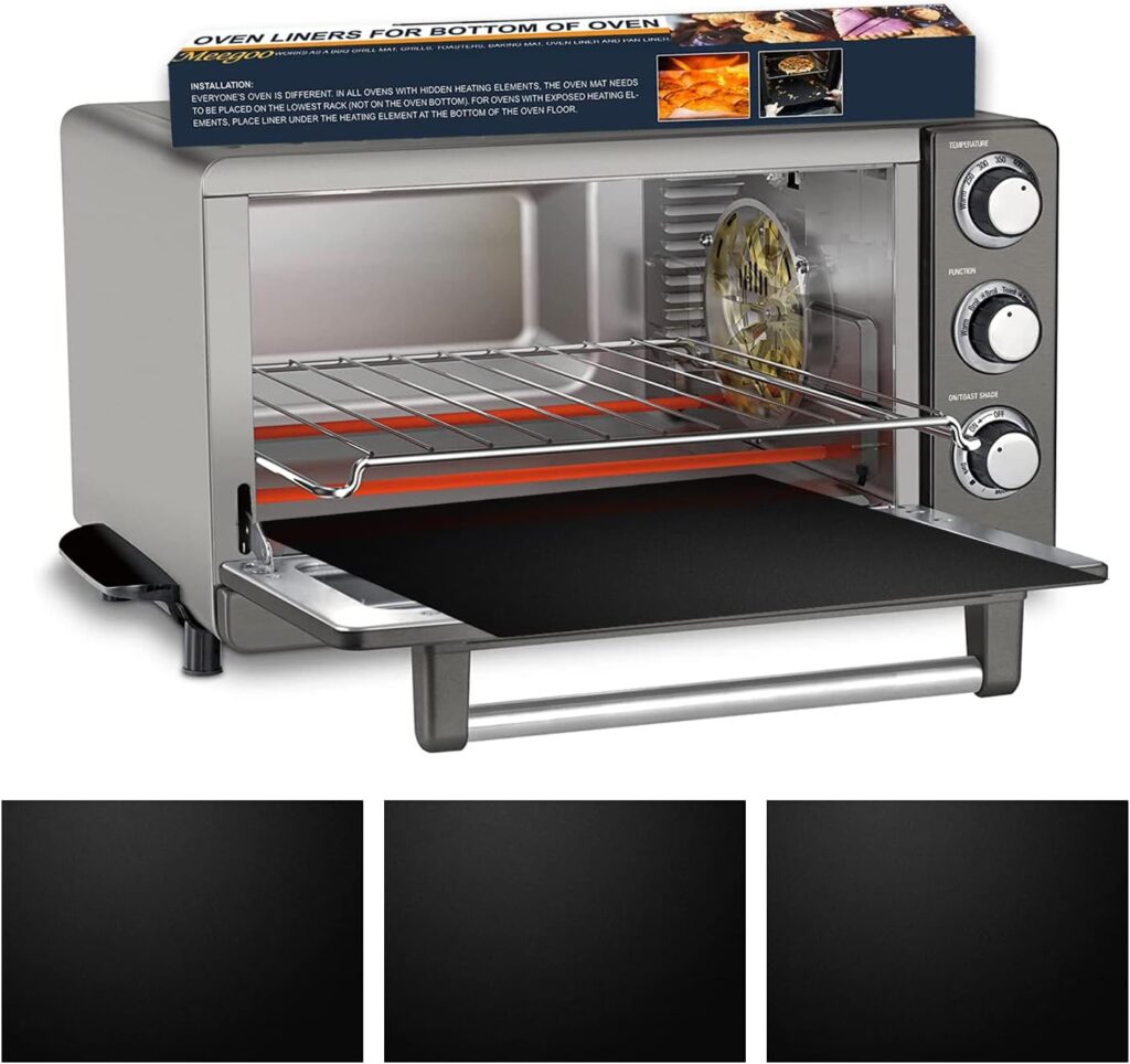 Toaster Oven Liner - Nonstick Oven Liners for Bottom of Electric, Gas, Microwave Toaster Ovens, Toaster Oven Accessories, Prevent Spillovers, Dishwasher Safe(3 Pack, 11 x 9 Toaster Oven Liner - Nonstick Oven Liners for Bottom of Electric, Gas, Microwave Toaster Ovens, Toaster Oven Accessories, Prevent Spillovers, Dishwasher Safe(3 Pack, 11 x 9