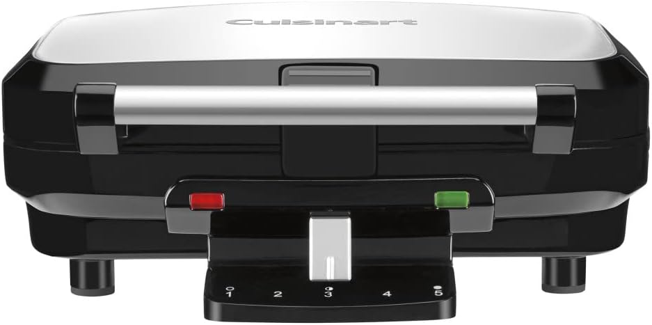 Cuisinart 4-Slice Belgian Waffle Maker, Stainless Steel/Black, WAF-150P1 Cuisinart 4-Slice Belgian Waffle Maker, Stainless Steel/Black, WAF-150P1