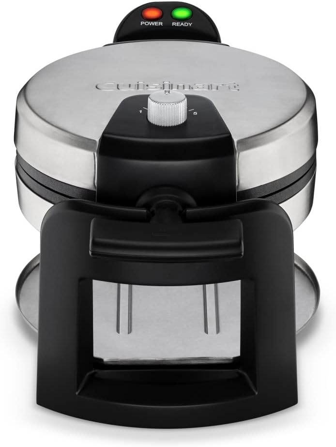 Cuisinart WAF-F30 Round Flip Belgian Waffle Maker, Black/Silver, 1 inch thick Cuisinart WAF-F30 Round Flip Belgian Waffle Maker, Black/Silver, 1 inch thick