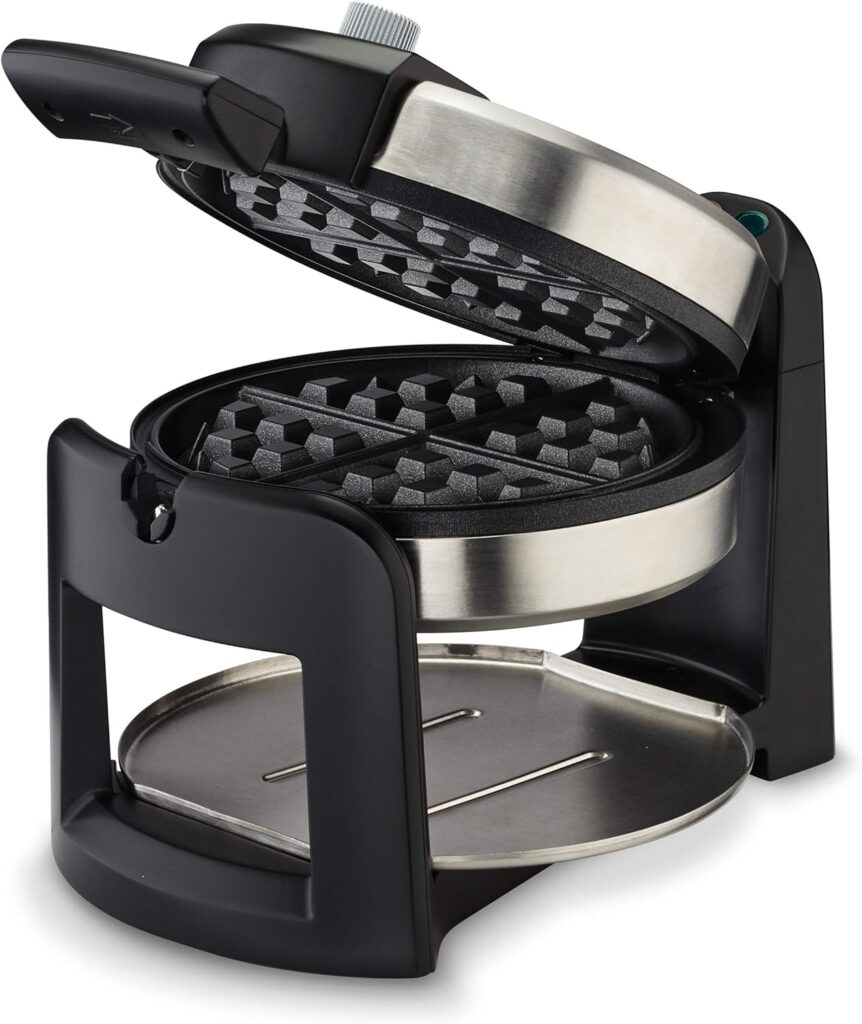 Cuisinart WAF-F30 Round Flip Belgian Waffle Maker, Black/Silver, 1 inch thick Cuisinart WAF-F30 Round Flip Belgian Waffle Maker, Black/Silver, 1 inch thick
