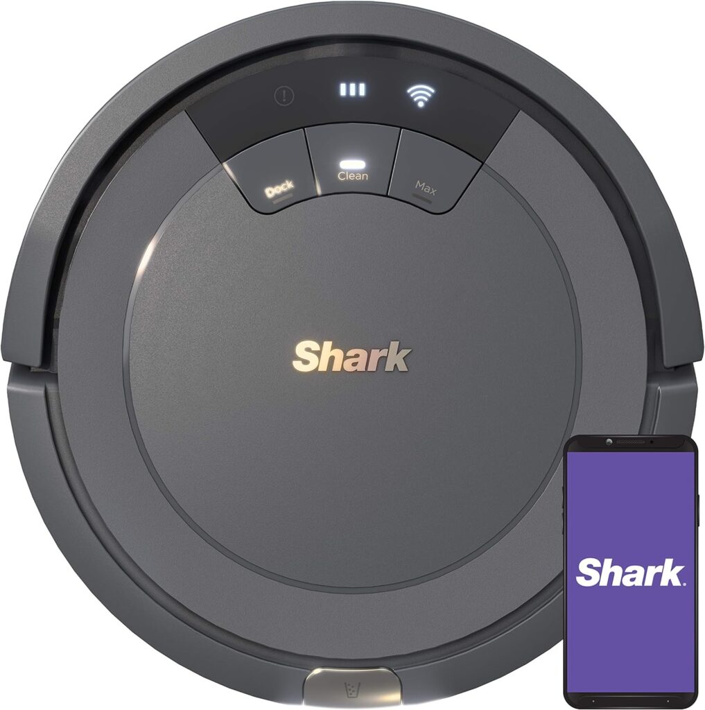 Shark AV753 ION Robot Vacuum, Tri-Brush System, Wifi Connected, 120 Min Runtime, Works with Alexa, Multi Surface Cleaning, Grey Shark AV753 ION Robot Vacuum, Tri-Brush System, Wifi Connected, 120 Min Runtime, Works with Alexa, Multi Surface Cleaning, Grey