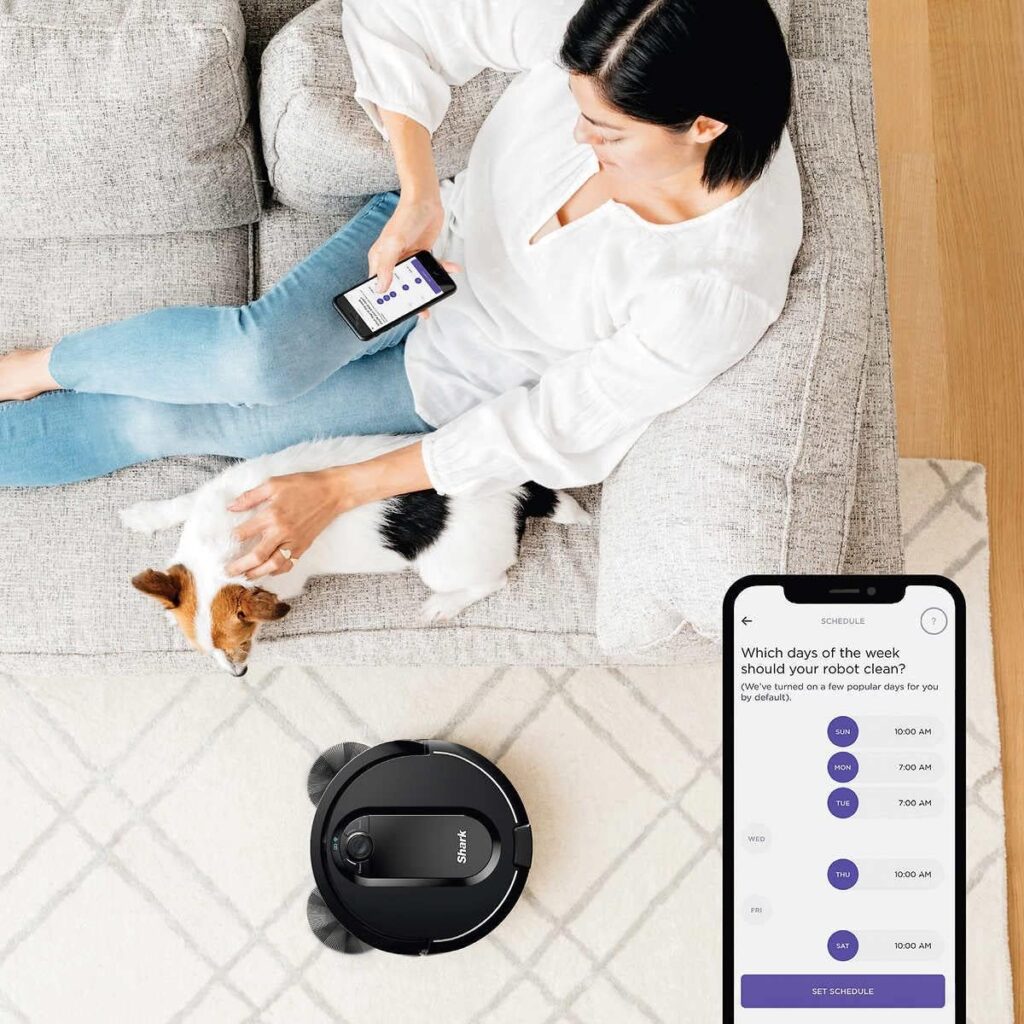 Shark IQ App-Controlled Self-Emptying Robot Vacuum, RV100AE/UR1000SR - Black (Renewed) Shark IQ App-Controlled Self-Emptying Robot Vacuum, RV100AE/UR1000SR - Black (Renewed)