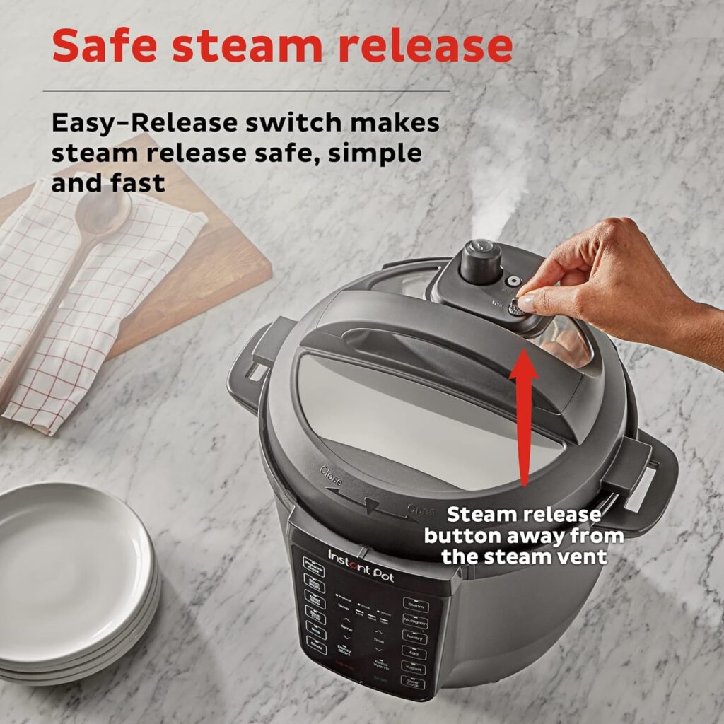 Instant Pot RIO, 7-in-1 Electric Multi-Cooker, Pressure Cooker, Slow Cooker, Rice Cooker, Steamer, Sauté, Yogurt Maker, Warmer, Includes App With Over 800 Recipes, 6 Quart