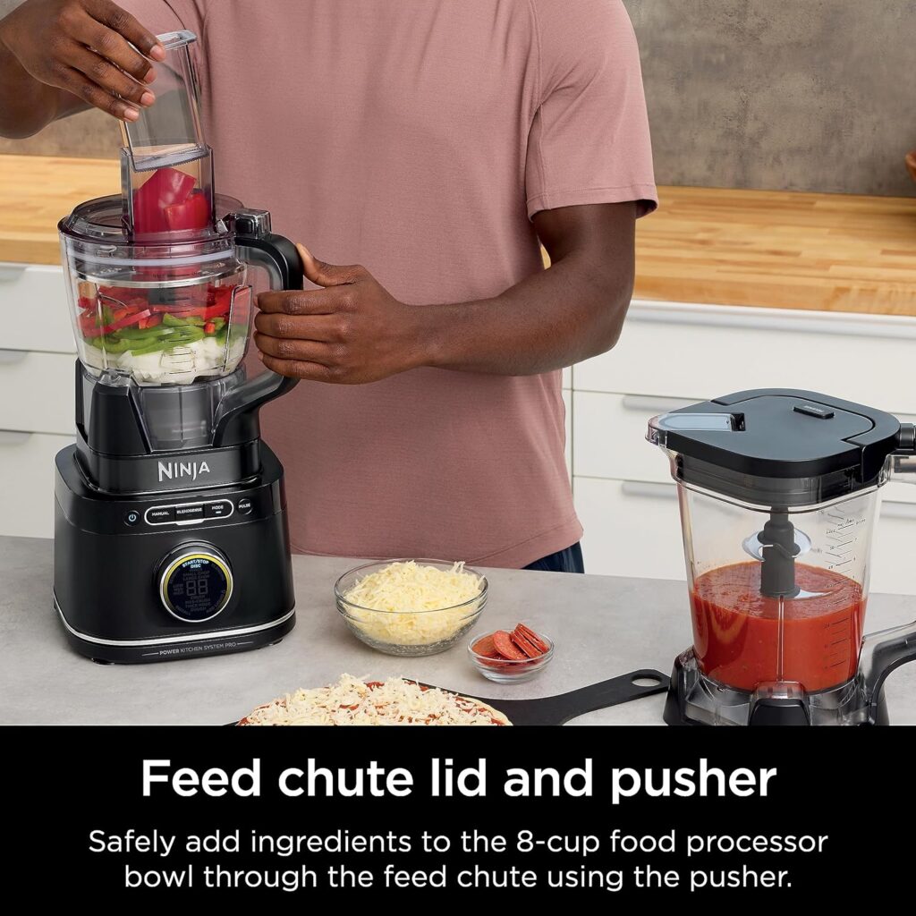 Ninja TB401 Detect Kitchen System Power Blender + Processor Pro, BlendSense Technology, Blender, Chopping  Smoothies, 1800 Peak Watts, 72 oz. Pitcher, 64 oz. Food Processor, 24 oz. To-Go Cup, Black Ninja TB401 Detect Kitchen System Power Blender + Processor Pro, BlendSense Technology, Blender, Chopping  Smoothies, 1800 Peak Watts, 72 oz. Pitcher, 64 oz. Food Processor, 24 oz. To-Go Cup, Black