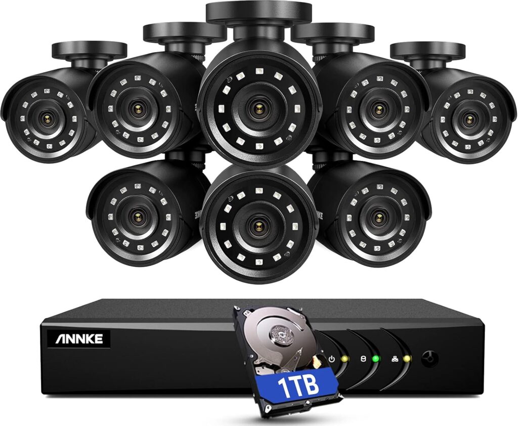 ANNKE 3K Lite Security Camera System Outdoor with AI Human/Vehicle Detection, 8CH H.265+ DVR and 8 x 1920TVL 2MP IP66 Home CCTV Cameras, Smart Playback, Email Alert with Images, 1TB Hard Drive - E200 ANNKE 3K Lite Security Camera System Outdoor with AI Human/Vehicle Detection, 8CH H.265+ DVR and 8 x 1920TVL 2MP IP66 Home CCTV Cameras, Smart Playback, Email Alert with Images, 1TB Hard Drive - E200