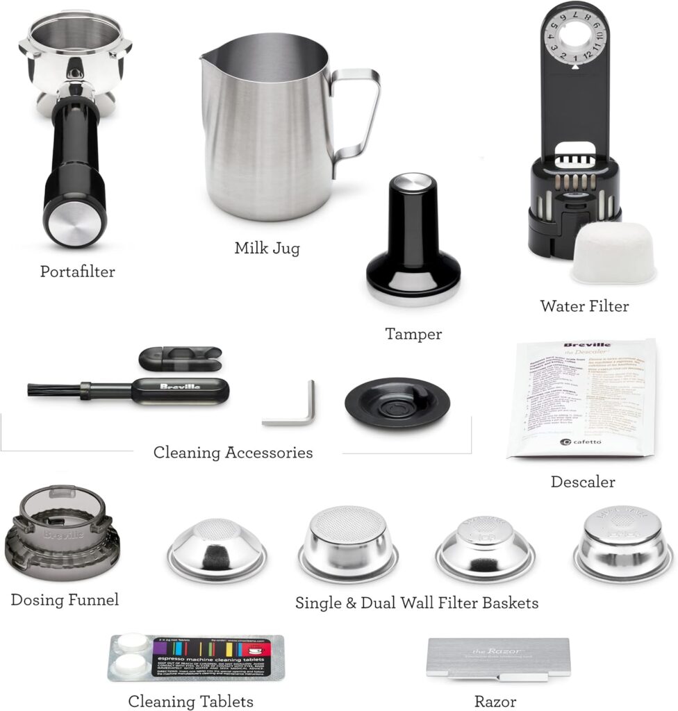 Breville Barista Express Espresso Machine, Brushed Stainless Steel, BES870XL, Large Breville Barista Express Espresso Machine, Brushed Stainless Steel, BES870XL, Large