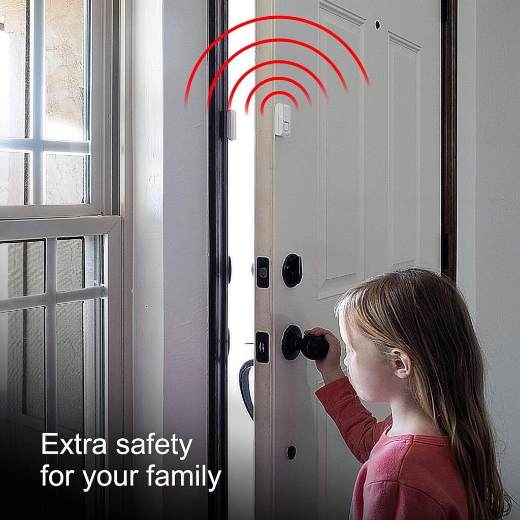 GE Personal Security Window and Door Alarm, 4 Pack, DIY Protection, Burglar Alert, Wireless, Chime/Alarm, Easy Installation, Home Security, Ideal for Home, Garage, Apartment and More, 45174 White GE Personal Security Window and Door Alarm, 4 Pack, DIY Protection, Burglar Alert, Wireless, Chime/Alarm, Easy Installation, Home Security, Ideal for Home, Garage, Apartment and More, 45174 White