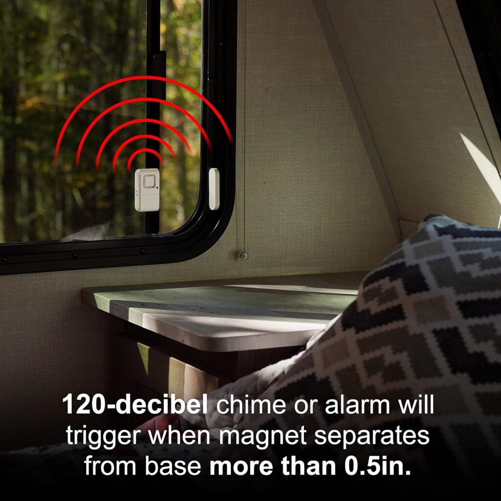 GE Personal Security Window and Door Alarm, 4 Pack, DIY Protection, Burglar Alert, Wireless, Chime/Alarm, Easy Installation, Home Security, Ideal for Home, Garage, Apartment and More, 45174 White GE Personal Security Window and Door Alarm, 4 Pack, DIY Protection, Burglar Alert, Wireless, Chime/Alarm, Easy Installation, Home Security, Ideal for Home, Garage, Apartment and More, 45174 White