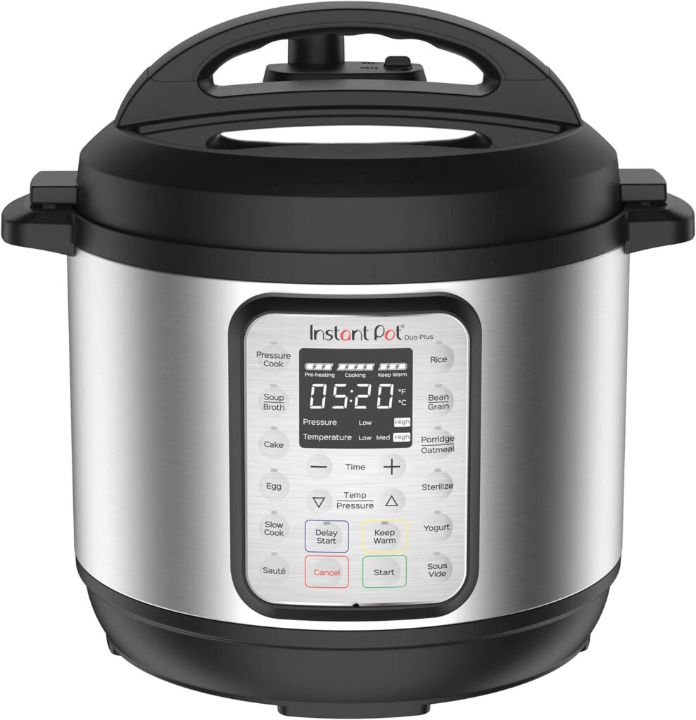 Instant Pot Duo Plus 9-in-1 Electric Pressure Cooker, Slow Cooker, Rice Cooker, Steamer, Sauté, Yogurt Maker, Warmer  Sterilizer, Includes App With Over 800 Recipes, Stainless Steel, 8 Quart