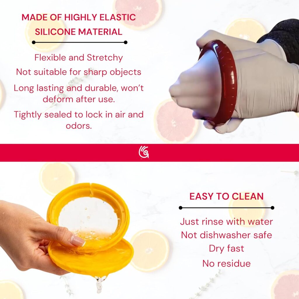 Avocado saver and onion storage - Set of 4 reusable food storage containers for fridge, keeps avocados fresh - ideal kitchen organizers and storage for fruits and vegetables Avocado saver and onion storage - Set of 4 reusable food storage containers for fridge, keeps avocados fresh - ideal kitchen organizers and storage for fruits and vegetables