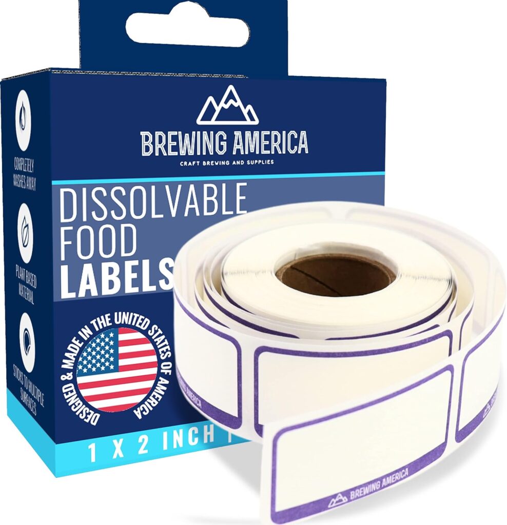 Dissolvable Food Labels for Food Containers - Made in USA - Great for Food Prep, Pantry, Canning, Freezer, Mason Jar Storage, Bottles and Rotation– No Scrubbing, No Residue - Violet Purple Dissolvable Food Labels for Food Containers - Made in USA - Great for Food Prep, Pantry, Canning, Freezer, Mason Jar Storage, Bottles and Rotation– No Scrubbing, No Residue - Violet Purple