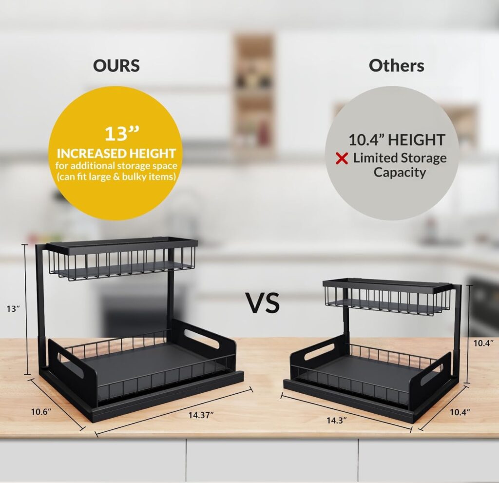 Under Sink Storage, 2 Tier Under Kitchen Sink Organizer, Under Cabinet Storage, Under Sink Organizer and Storage Bathroom Under Sink Storage, 2 Tier Under Kitchen Sink Organizer, Under Cabinet Storage, Under Sink Organizer and Storage Bathroom