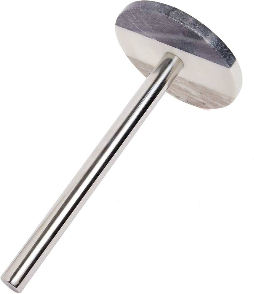Lexi Home Marble Counter Paper Towel Holder - Mount Grey