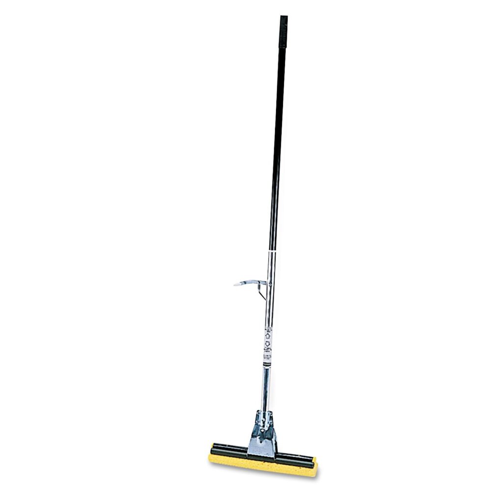 Rubbermaid Commercial Products Sponge Roller Mop Head Refill for FG643500BRNZ Steel Roller Mop, 12 inch, Yellow (FG643600YEL)