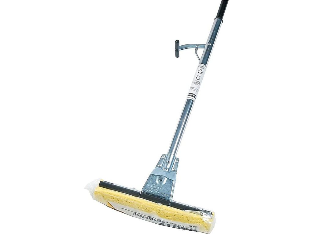 Rubbermaid Commercial Products Sponge Roller Mop Head Refill for FG643500BRNZ Steel Roller Mop, 12 inch, Yellow (FG643600YEL)